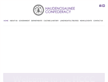 Tablet Screenshot of haudenosauneeconfederacy.com